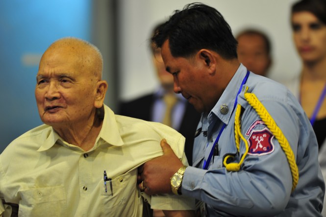 12. In 2007 UN backed tribunals question Khmer Rouge suspects on genocide charges. The senior surviving Khmer Rouge figure, Nuon Chea or ‘Brother Number Two’ is arrested and charged with crimes against humanity. His trial ended in October 2013 with a verdict expected this year.