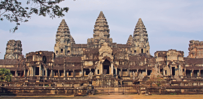  Cambodia was historically part of the Khmer Empire, which also included parts of present day Vietnam, Laos and Thailand. If you’ve seen anything from Cambodia it is probably the Angkor Wat temple complex which was built between the ninth and 13th centuries by Khmer kings.