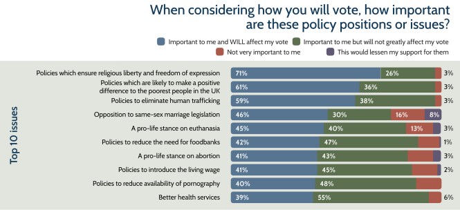 Faith in politics - Top 10 policy concerns