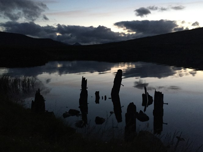 Loch Ossian at night